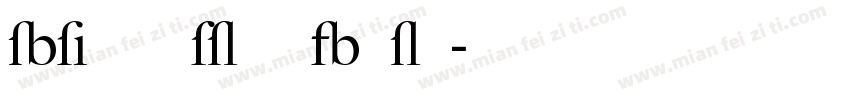 big Caslon Bold字体转换